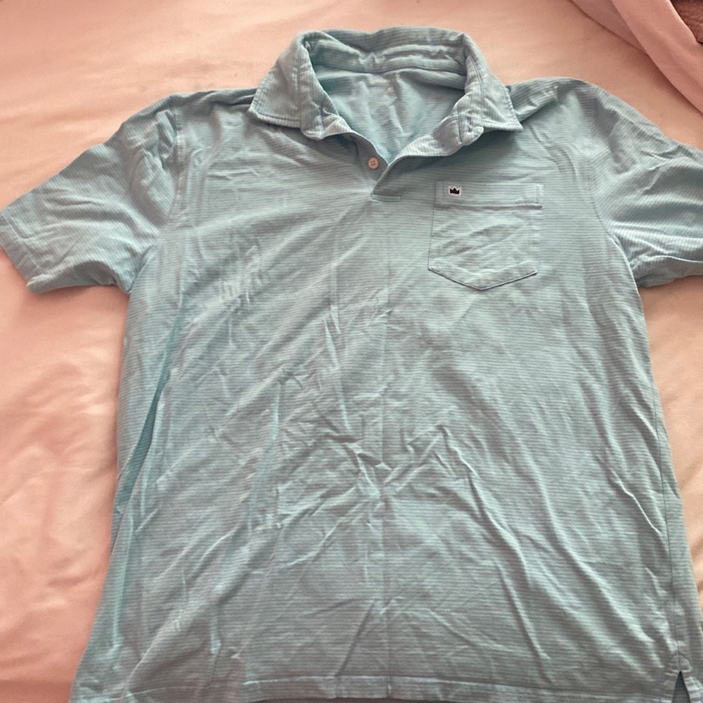 Crown and ivy blue stripe shirt